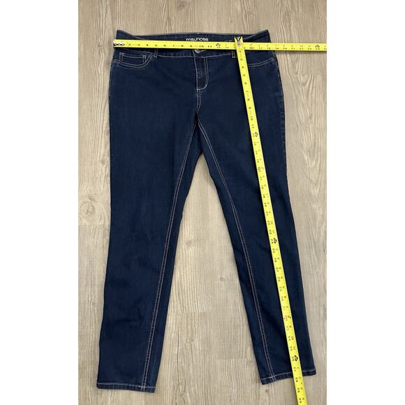 Maurices Dark Wash Jeggings Women’s Size XL Short - Picture 3 of 9